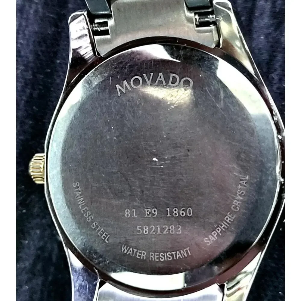 Vintage Ladies Movado Gentry 84 E9 1860‎ Sub Sec Swiss Watch
